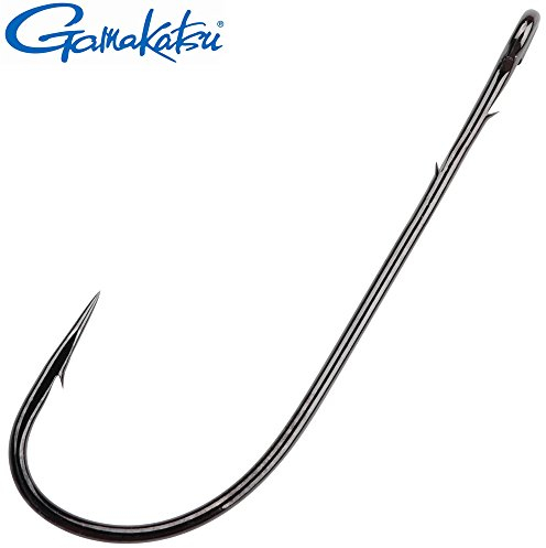 Gamakatsu Worm 36 Hook - Angelhaken für Würmer & Gummijigs, Meereshaken für Meeressysteme & Rigs, Wurmhaken, Einzelhaken, Größe/Packungsinhalt:Gr. 4/0-5 Stück