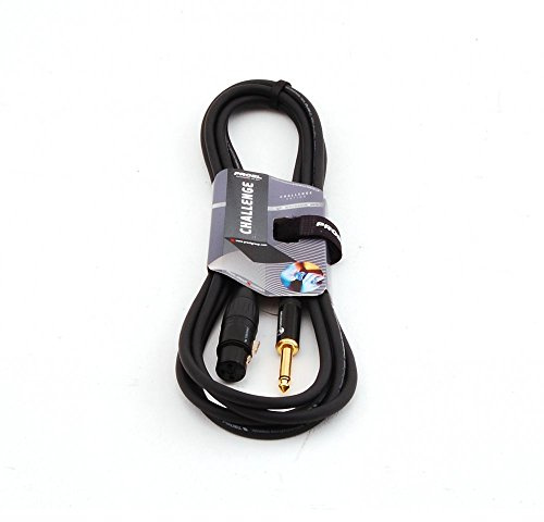 Proel Challenge Series - Jack TS mono da 6,3 mm a XLR femmina a 3 pin con connettori Neutrik, 6 m