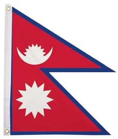 Nepal flagga 5ft x 3ft