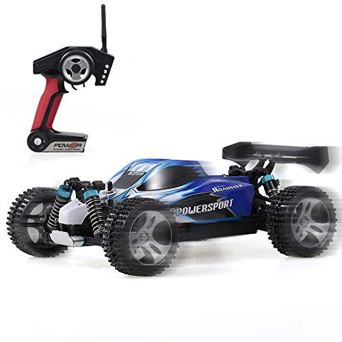 Goolsky WLtoys Upgraded A959 1/18 Scale RC Buggy - 50km/h High Speed 4WD Electric RTR Off-Road RC Car (Blue)