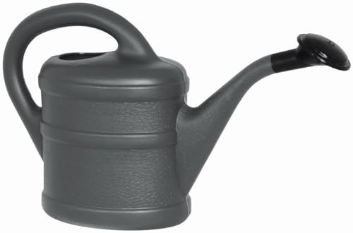 Gießkanne 1L ANTHRAZIT + 1x BILDMAGNET! Kindergießkanne Kunststoff für Kinder groß & klein, Garten & Zimmerpflanzen Gießkannen Gieskanne Gieskannen Giesskanne 1 Liter Watering Can Gieskannen1Liter