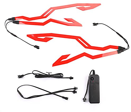 Striscia di Luce per Casco Da Moto, Asudaro Luce per Casco Da Moto con Etichetta di Segnalazione A LED Ricaricabile Kit di Decorazione per Casco Il Flessibile per La Guida Notturna per La Maggior