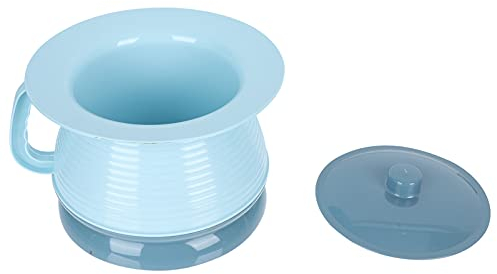 Happyyami Ménage Chambre Pot Portable Toilettes Chambre Pot Vieux Personnes Adulte Chambre Pot Crachoir Crachoir avec Couvercle Et Poignée De Poche D' Urine Seau D' Urine Pot