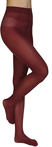 Annes styling Collant Donna Microfibra 40 Den Opachi Calze Donna Eleganti e Morbide Collant Classici per Tutte le Stagioni Comfort Fit Senza Cuciture con Tassello in Cotone
