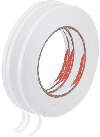 sourcing map Ruban adhésif double face 5mm 50m/164ft Papier Support pour Bricolage Arts Artisanat Album Photos 3 Rouleaux