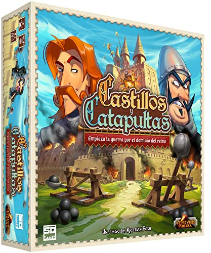 SD GAMES Castillos Y CATAPULTAS - Juego de Construcción, Batallas y Habilidad, 2 ó más Jugadores a Partir de 8 Años