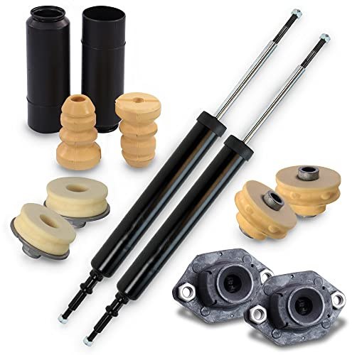 BESTPRICE ATP 2x Gasdruck Stoßdämpfer Hinten Federbein Zweirohr inkl. Domlager