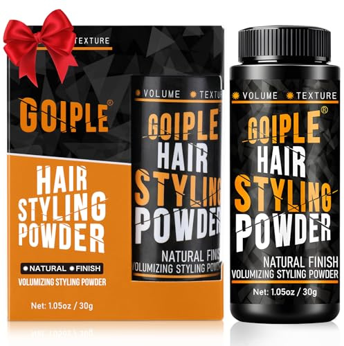 Hair Styling Natural Look Volumizing & Texturizing Hair Powder with Flexible Hold - 1.05oz Easy to Apply Texture Powder for Men, No Oil/Greasy/Residue