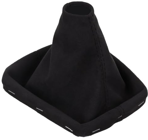ICT Schaltmanschette Schaltsack manuell kompatibel mit VW Transporter T6.1 10/2019 - MAN TGE 2017- für Schaltknauf (VW T6.1, Naht schwarz, Alcantara AL)