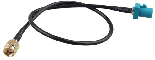 Futheda Fakra Z Maschio a SMA Maschio Veicolare Cavo Adattatore per Antenna Autoradio 30 cm per Auto Stereo Unità Principale Android Navigazione GPS Radio FM AM Radio Satellitare Sirius XM