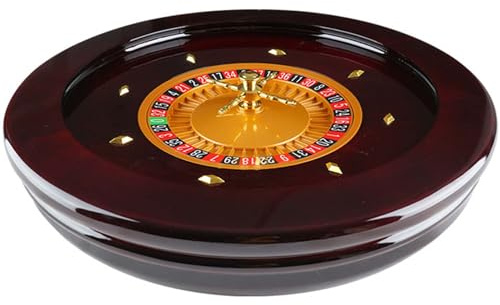 GALPBBCADE Hölzernes Roulette-Rad Roulette Aus Holz Tischspiel Plattenspieler Roulette Radsatz Roulette Spiel Casino Set Roulette Rad Holz Der Rotor Ist Aus Massivem Aluminium,E
