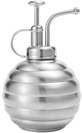Manueller Pflanzsprüher 400ml aus Edelstahl Silber