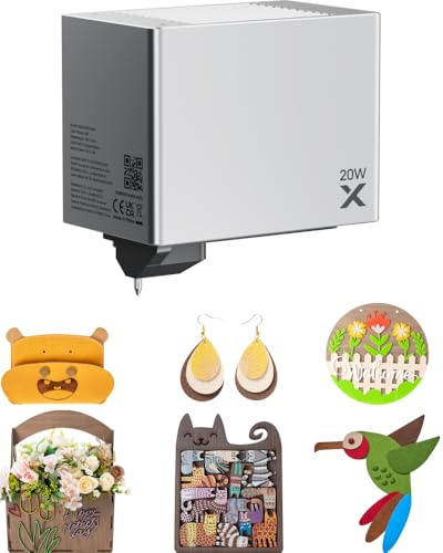 xTool 20W Laser-Modul für M1 Ultra Craft Machine, leistungsstarkes Laser-Schneidemodul, effizientes Gravieren und Schneiden von Holz, Acryl, Metall, Leder usw. für DIY, personalisierte Geschenke