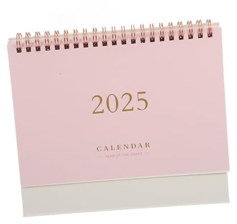 Operitacx Dekorativer Stehtischkalender Monatsplaner Aus Goldfolie Für Das Home Office