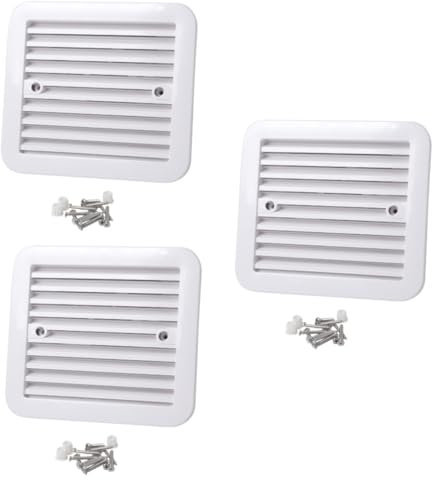 iplusmile 3pcs Rv Ventilation Fan Bathroom Air Vent Fan Exhaust Louver Exhaust Ultra-low Noise Compact Design