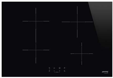 Smeg SI1B2742D - Piano cottura ad induzione, 4 fuochi, 75 cm, nero