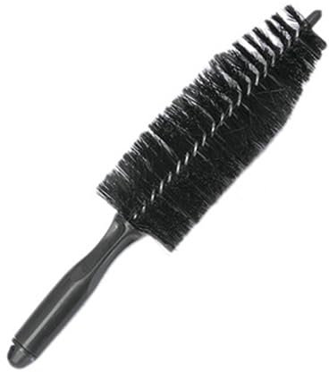 Mobestech Brosse pour Roue De Voiture Conique Noire, Brosse De Nettoyage Automatique, Adaptée pour Jantes Et Pneus De Voitures Et Motos, Entretien Extérieur Pratique