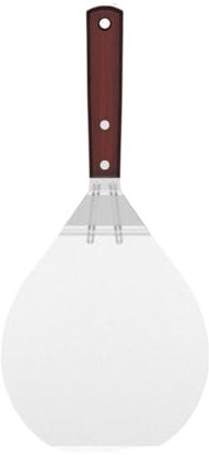 QIUSHIBO Pizza ​Paddle Stainless Steel Pizza Peel Metal Round Pizza Paddle Pizza Spatula With Wood Handle Cake Lifter Transfer Tray Pizza Shovel Pizza Peel