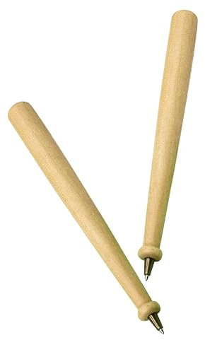 Angoily 2 Stück tägliches Accessoire kugelschreiber nachhaltig kugelschreiber witzig tragbarer Schreibstift Kugelschreiber schreiben Stifttinte Stilvolle Holzstifte praktischer Holzstift