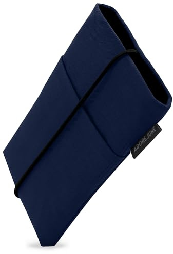 Adore June Funda para Móvil Bene Compatible con 6-6,3 Pulgada Smartphones (como iPhone 17 Pro, iPhone Air, iPhone 16e, 16 Pro, iPhone 16, Galaxy S25, Pixel 10 Pro), Cierre de Goma, Color Azul Marino