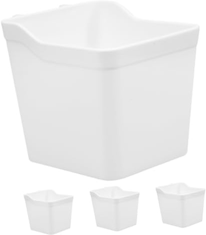 FUNNETOYU Organizador de Tablero Perforado Abs Blanco 4 Piezas, Resistente a Deformaciones y Ahorro de Espacio, Adecuado para Almacenamiento en Cocina o Sala de Manualidades
