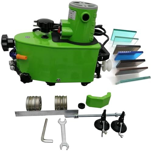 Canteadora de vidrio eléctrica,pequeña canteadora portátil de 800W,amoladora de vidrio de 8000 r/min,amoladora de bordes de vidrio biselados rectos y redondos,for manualidades con diamantes en vidrio