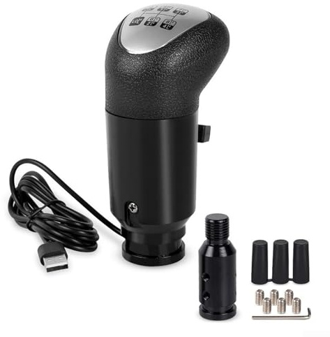 Emiif USB Racing Game Joystick Simulator Schaltknauf für Logitech G29 G27 G25 G920 und Thrustmaster TH8A SQ