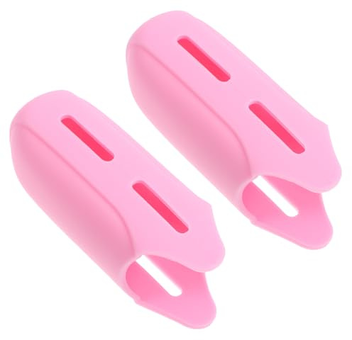 NIYANGLE Manicotto Isolante in Silicone Resistente al Calore per Manico Ferro Arricciacapelli e Piastra Chioma, Antiscivolo e Riutilizzabile, Confezione 2 Pezzi, Accessorio