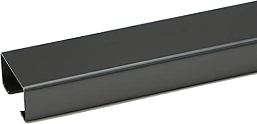 Cubierta de Cable de Metal for lámpara montada en la Pared TV, ocultador de Cable Decorativo de Acero Inoxidable, ocultador de Cable Antiguo Autoadhesivo pequeño/Grande(Negro,0.6X0.4 in/15X10mm)