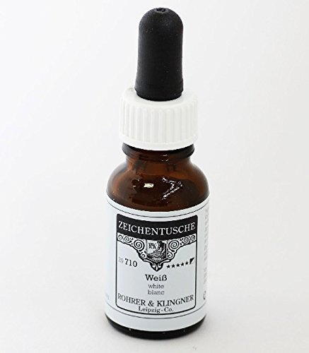 Rohrer & Klingner Zeichentusche Weiß 12 ml