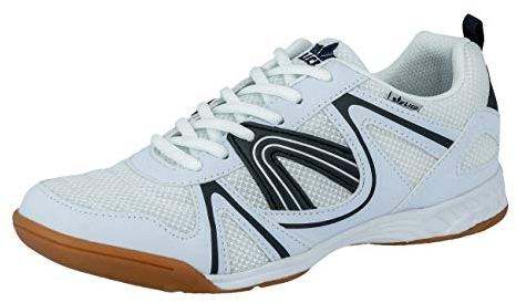 Lico Herren Fit Indoor Hallenturnschuh, Weiß Marine, 43 EU