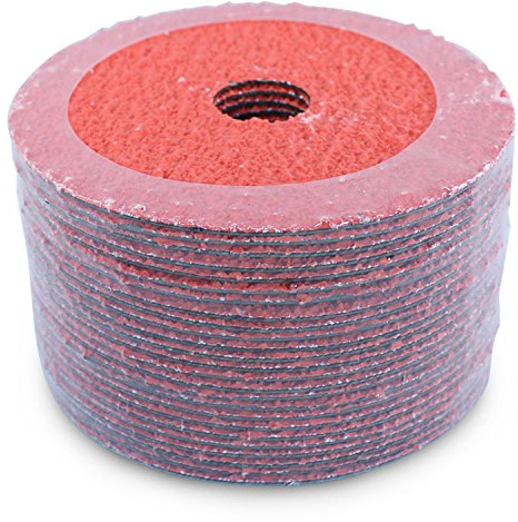 BHA Ceramic Resin Fiber Sanding and Grinding Discs, 4.5” x 7/8”, 36 Grit - 25 Pack