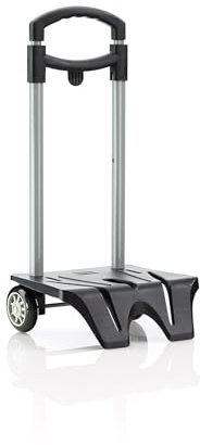 Miquelrius - Carro portamochilas Plegable, Carro Mochila Escolar, Carrito Plegable con Ruedas, Trolley, Material Escolar para la Vuelta al Cole, Negro