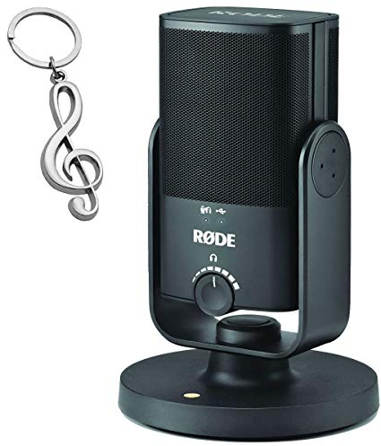 Rode NT-USB-Minimicrófono condensador Mocrófono + colgante de clave musical keepdrum