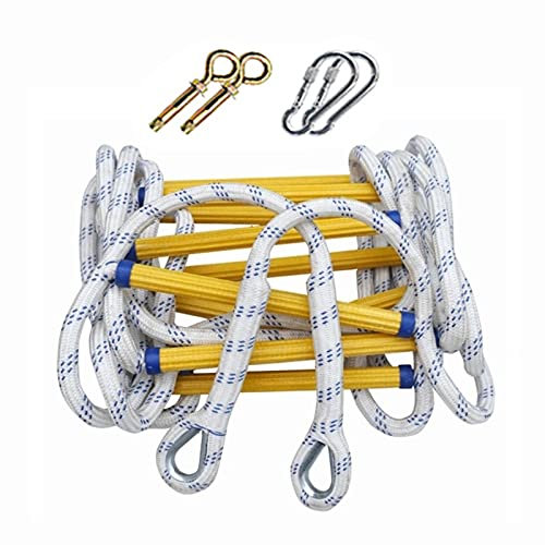 ZXCVBAS Rope Ladder,Safety Rope Ladder,Escape Ladders,Emergency Ladders,Fire Escape Ladder, Fast Deploy Rope Step Ladder for Apartment Balcony,5m/16.4ft