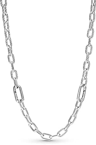 PANDORA ME Link Chain Halskette 50cm aus Sterling-Silber, Kompatibel mit PANDORA ME Armbänder, 399685C00-50