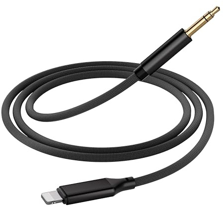 goingaux Aux Kabel für iPhone aux Kabel für Auto 3,5mm aux Adapter Kompatibel mit iPhone 12 7 8 X Xs Xr 11 13 für Auto-Stereoanlagen (Schwarz)