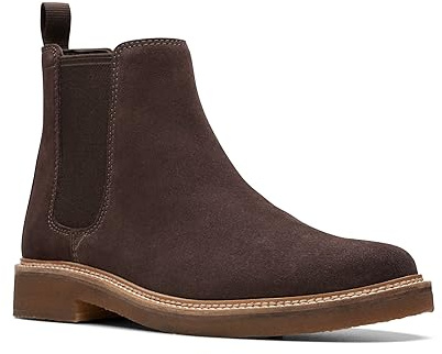 Clarks Men's Clarkdale Easy Dark Brown Suede 10 Medium