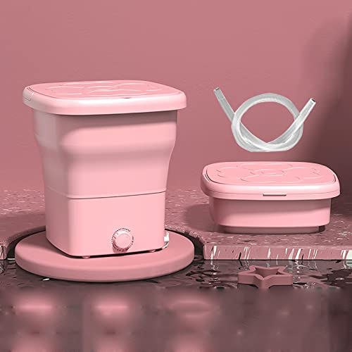 Mini Machine à Laver Portable, Machine à Laver Pliante Avec Essoreuse, DéSinfection à L'Ozone, Petits Appareils éLectroméNagers Pour Maillot De Bain, T-Shirts, Sous-VêTements【2023 NOUVEAU STYLE】 ( Col