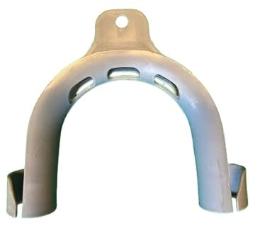Universal Haltebogen Einhängebogen für Ablaufschlauch Spülmaschine Waschmaschine Haltebügel, Material PVC Kunststoff, Grau, 1 Stück