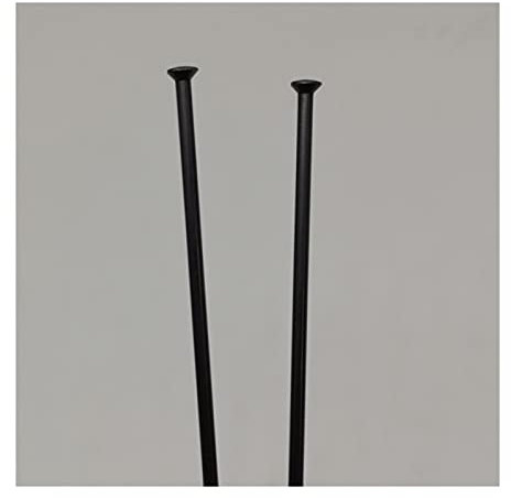 AMEEDA Fahrrad Speichen und Nippel 15 Gauge Durchmesser 1.8mm Gerade Zugkopf Schwarz Farbe Fahrradspeichen 304 Edelstahl Rundes Körper Mountainbike Mit Speichen Nippel (Color : Length 269mm)