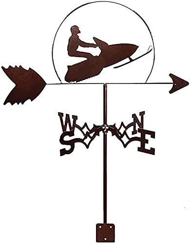 EICOFF Veleta Decorativa para jardín, Veleta para el Tiempo, decoración de Patio Exterior para el hogar, indicador de dirección del Viento de la Escena de la Granja de la Veleta de Acero Inoxidable