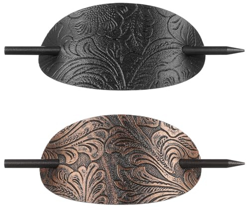 FOMIYES 2 Piezas Horquilla Palitos De Pelo Chinos Palo Para Peinar El Cabello Palo De Moño De Pelo Palo De Pelo De Moño Pasador De Perder Cabello Recogido Europeo y Americano Cuero