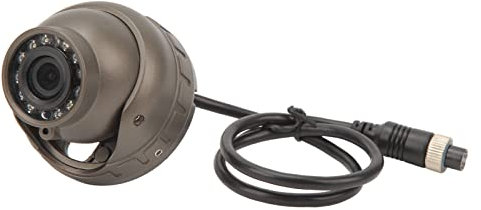Telecamera per Monitor per Auto, KIMISS DC 12V Telecamera Dome per Interni di Veicoli Registrazione Video Audio 100° Grandangolare IP67 Telecamere di Sorveglianza per Visione