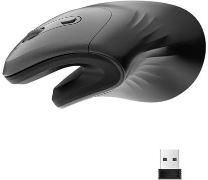 ZJchao Mouse Verticale, Versione Cablata T27 Design Ergonomico Mouse Ergonomico Mouse Tunnel Carpale Mouse Cablato Mouse da Gioco Verticale con Esperienza di per PC Desktop