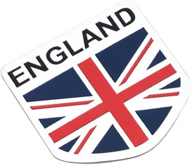 SEWOART England Flag Car Sticker Aluminum Plate Label Creative Decor Car Window Sticker Easy Installation