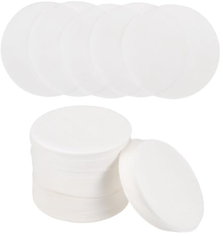 QUARKZMAN 400 Compte 2,2 Filtres à Café Ronds, Filtres à Café en Papier Jetables en Fibres de Bois Naturel Non Blanchies, Convient pour Filtre à Café à Versement Blanc