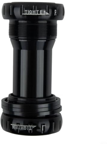 HpLive Bicycle Ceramic Ball Bearing BB52 Inner Bearing 68-73mm, Mountain Bike Aluminum Bottom Bracket for Bicycle Parts (Black)