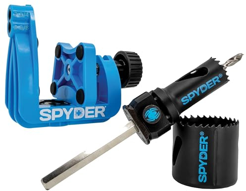 Spyder Rapid Core Eject™ Türschloss-Installationsvorrichtung und Bi-Metall-Lochsägen-Set (2,5 cm und 5,4 cm) (600884), 5-teilig