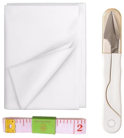 Vlieseline 3-teiliges Bügelvlies Set, Bügelvlies zum Verstärken und Bügelvlies beidseitig haftend, Volumenvlies zum Aufbügeln für Näharbeiten, 300x100 cm atmungsaktives Vliesstoff Material